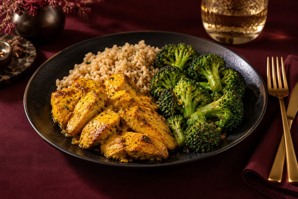 Turmeric chicken and rice from Mrs. Revell's family kitchen