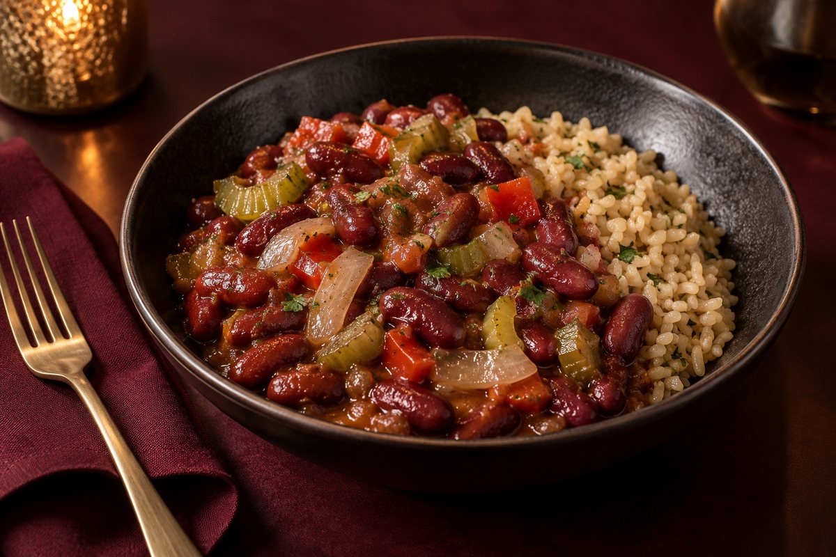 Southern red beans and rice from Mrs. Revell's family kitchen