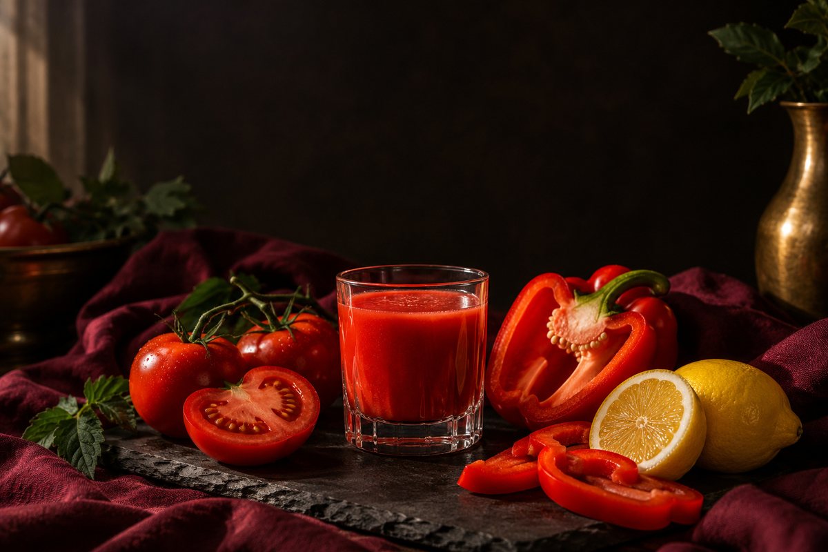 Tomato, sweet pepper & lemon from Mrs. Revell's family kitchen